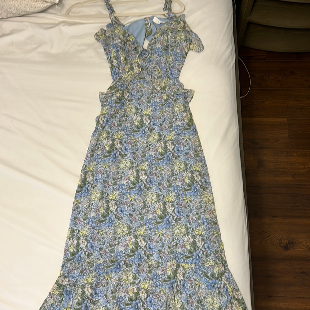 Astr the label blue flower dress